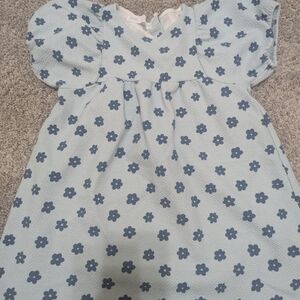 Zara Blue Floral Kids Dress